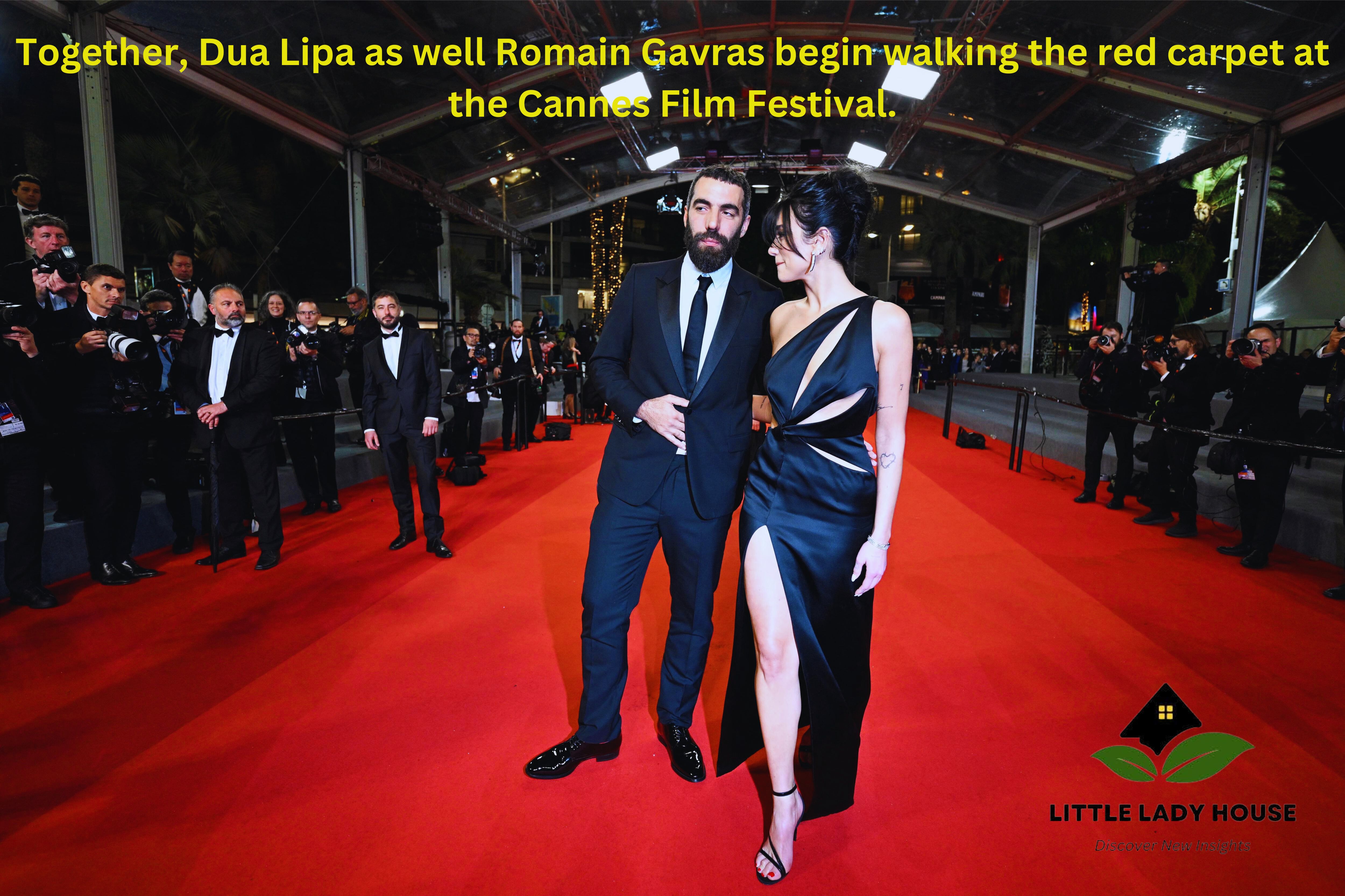 Dua Lipa and Romain Gavras begin walking the red carpet at the Cannes Film Festival.
