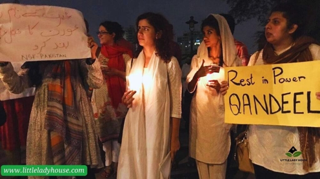 Public's protest after Qandeel Baloch's death