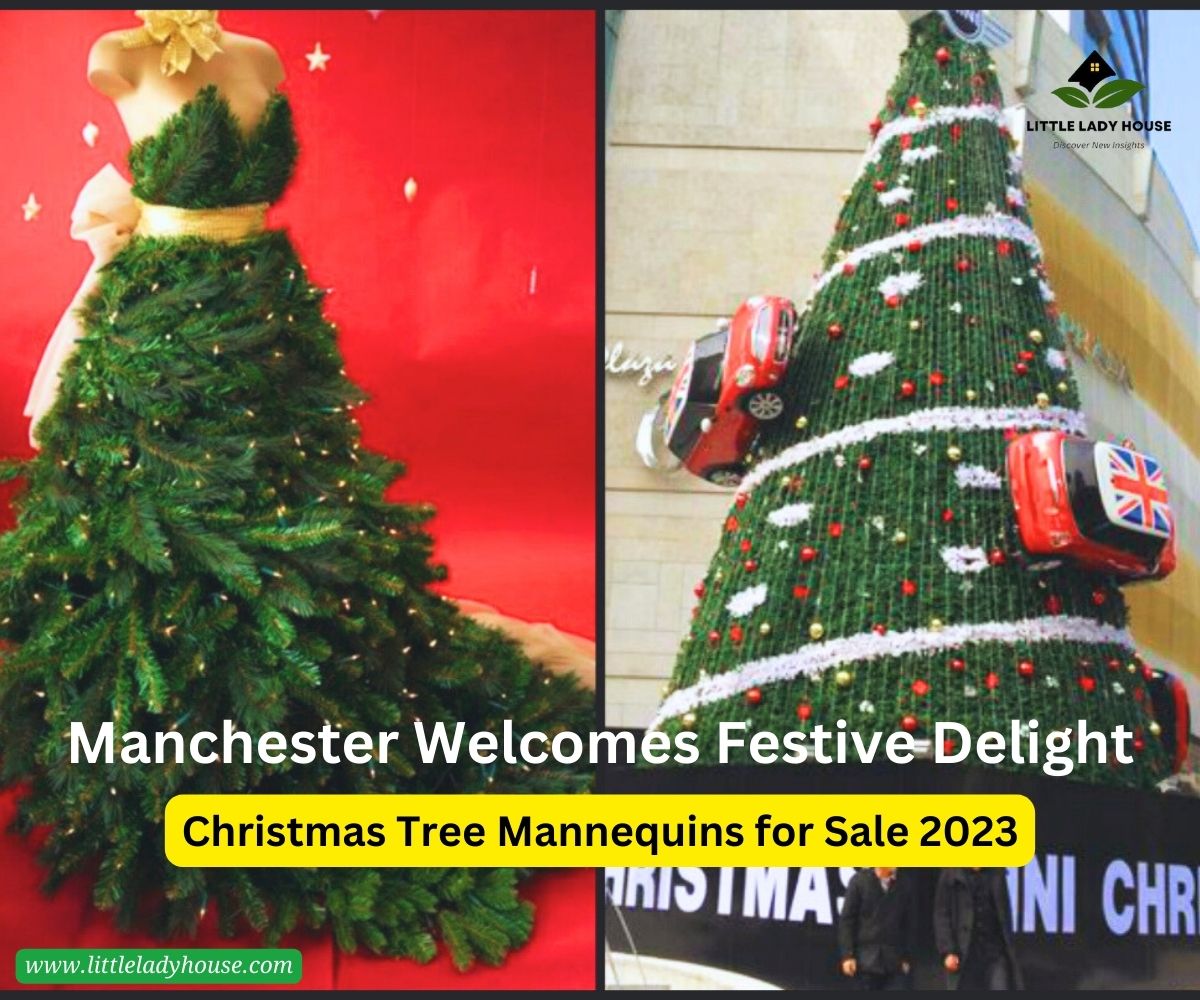 Manchester Welcomes Festive Delight Christmas Tree Mannequins for Sale 2023