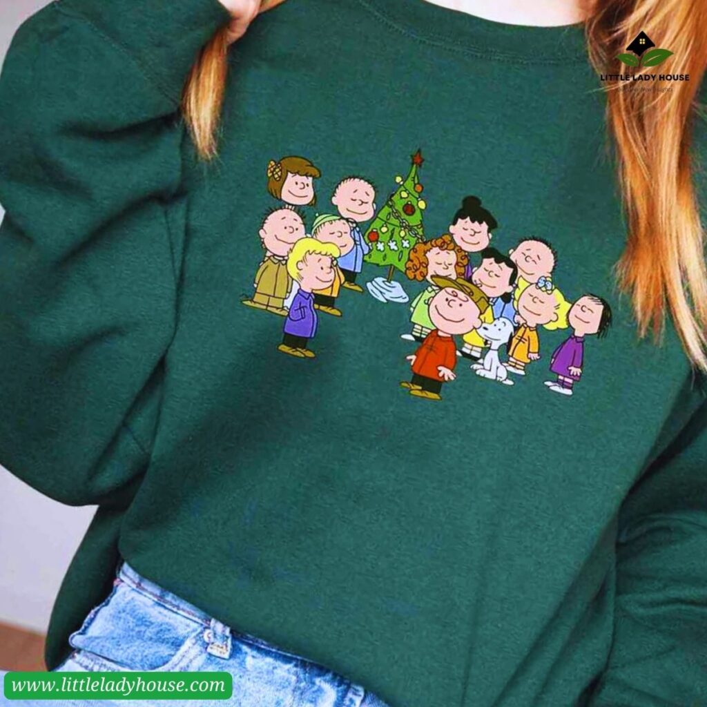 Charlie Brown and his friends on Peanuts Christmas Shirts Charlie Brown