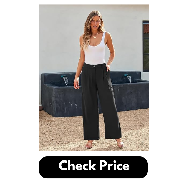 High-waisted trousers for slim girls