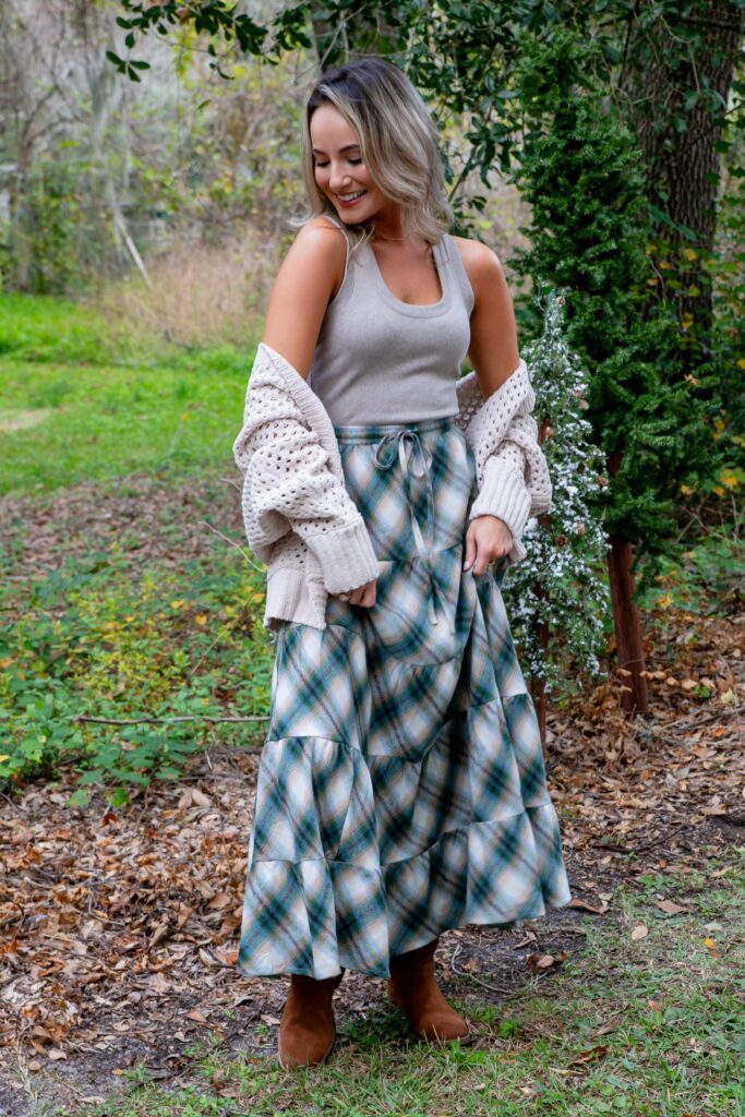 Flannel with a Maxi Skirt